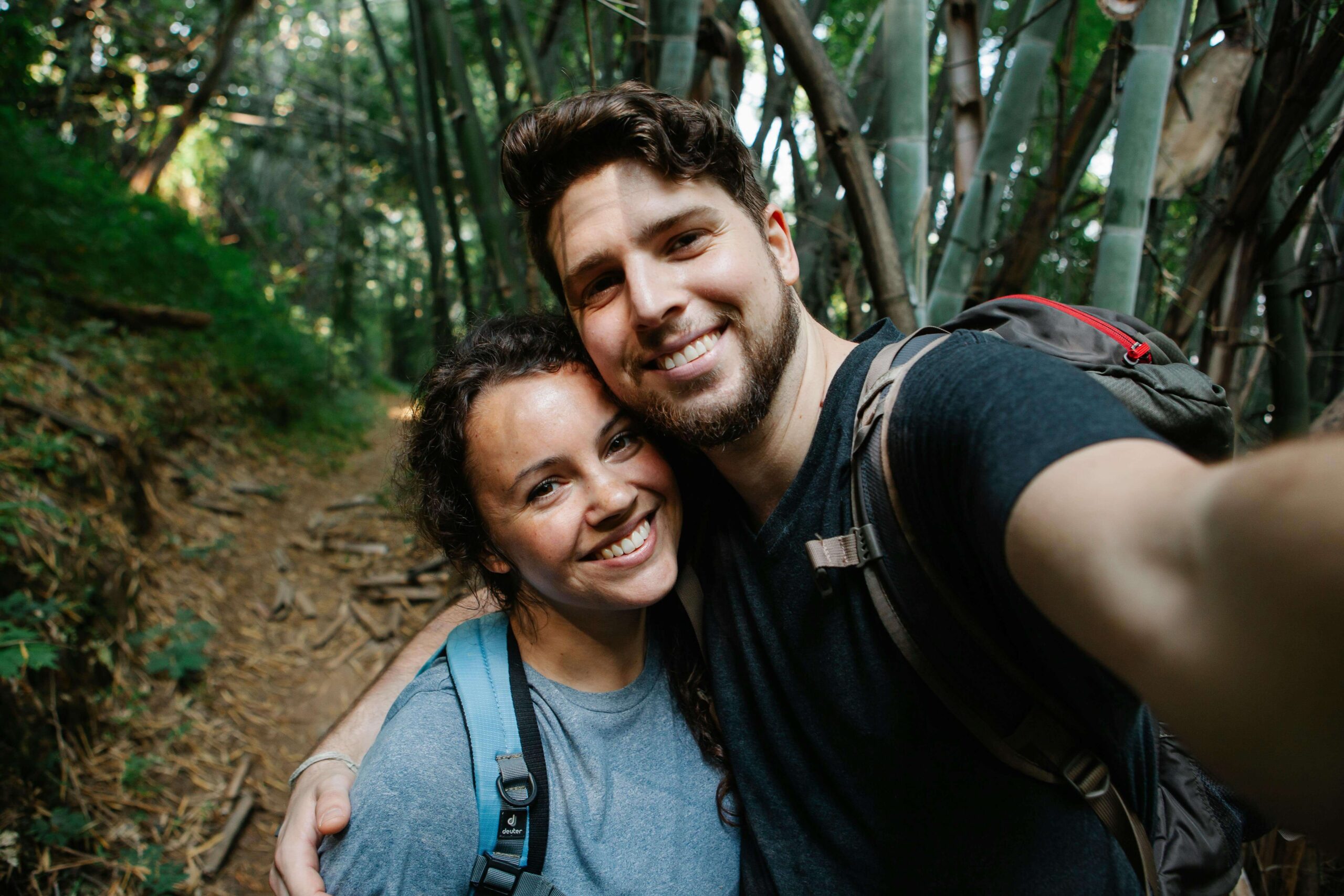 an image of a couple in the forest